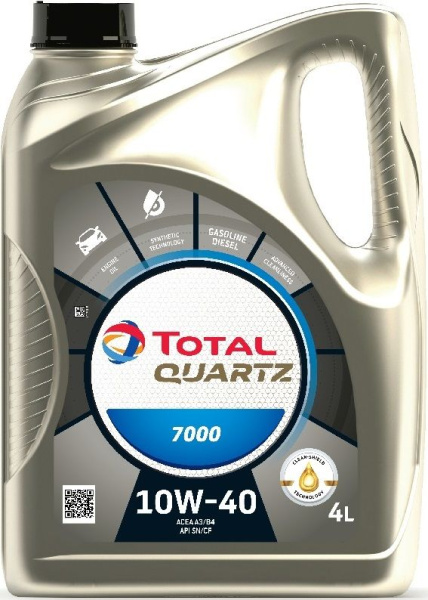 TOTAL QUARTZ 7000  10W40, 5L Масло моторное