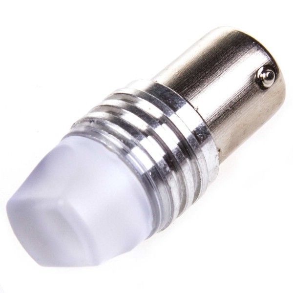 Автолампа диод S25 12V 9SMD 1-конт Белая SKYWAY Габариты