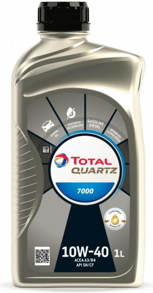 TOTAL QUARTZ 7000  10W40, 1L Масло моторное
