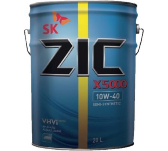 ZIC X5000 10W40 (20л) полусинтетическое моторное масло
